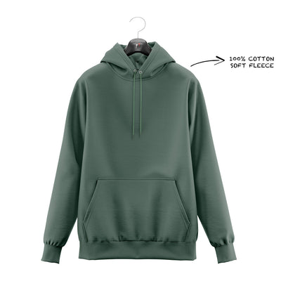 BASIC - FOREST GREEN HOODIE