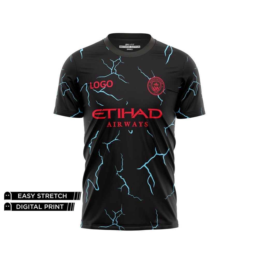 FOOTBALL TEE - HAALAND MANCHESTER CITY AWAY JERSEY