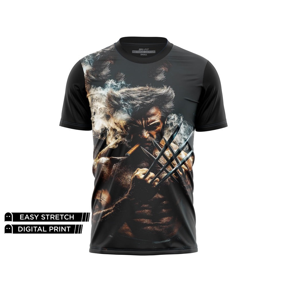 DIGITAL DRY-FIT TEE - WOLVERINE SMOKE