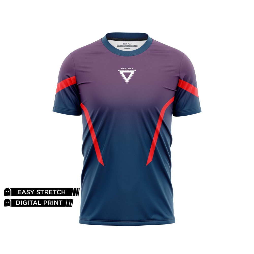 BEYOND ELECTRIC MEGENTA GRADIENT DRY-FIT TEE
