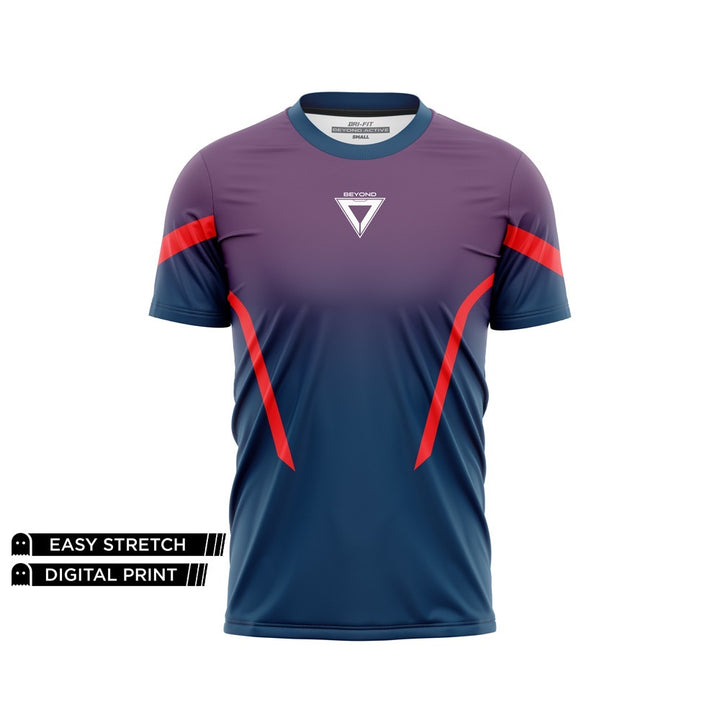 BEYOND ELECTRIC MEGENTA GRADIENT DRY-FIT TEE NEWURG