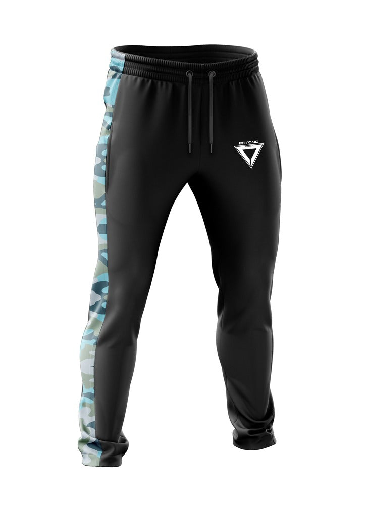 BEYOND BOTTOM BLACK WITH NAVAL STEALH CAMO PANEL DRY FIT