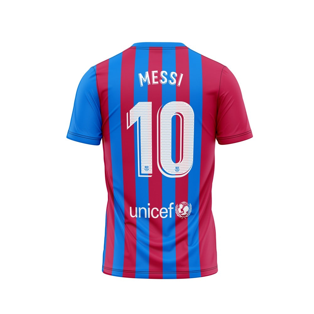 FOOTBALL TEE - MESSI BARCELONA HOME JERSEY