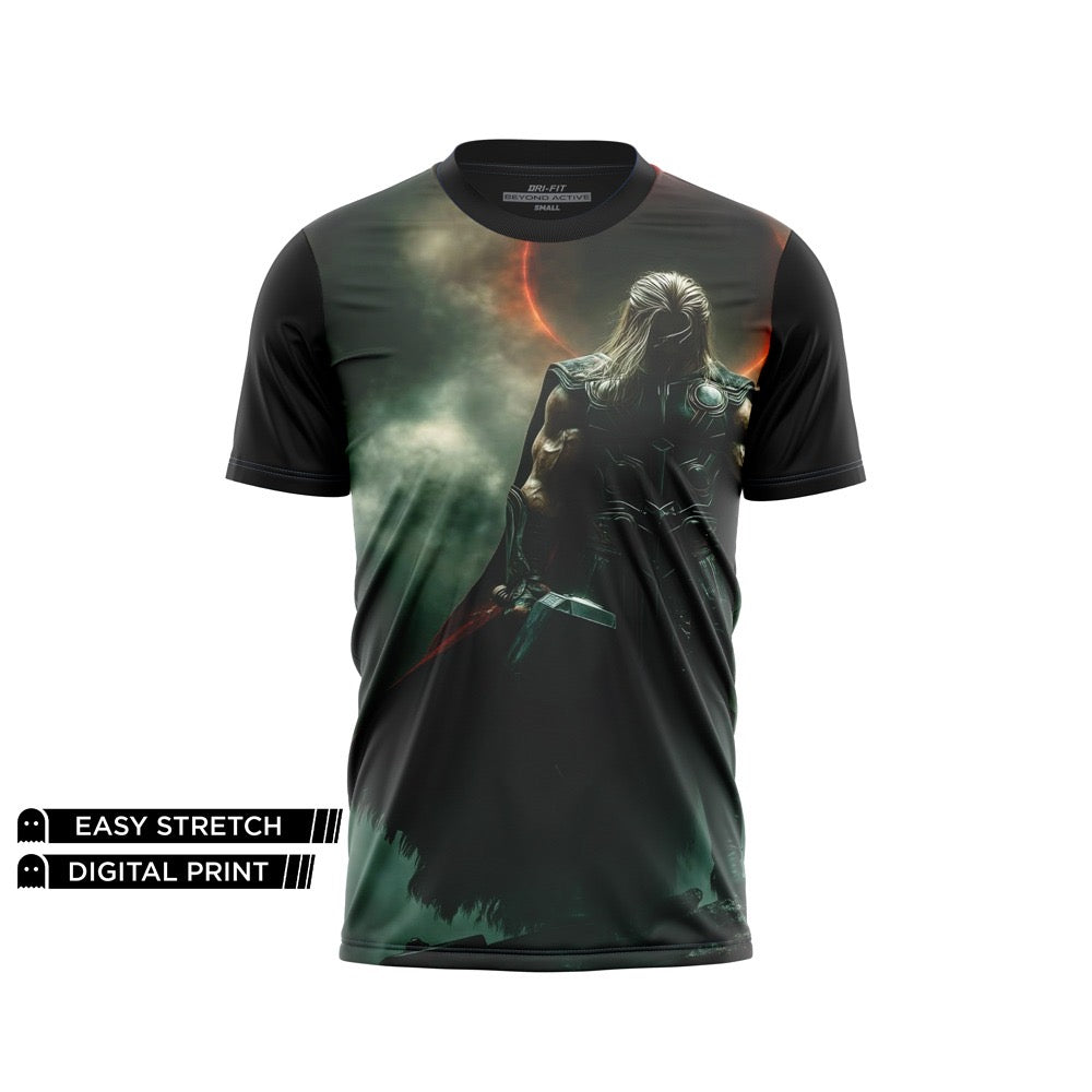 DIGITAL DRY-FIT TEE - MIGHTY THOR ASGARD HERO