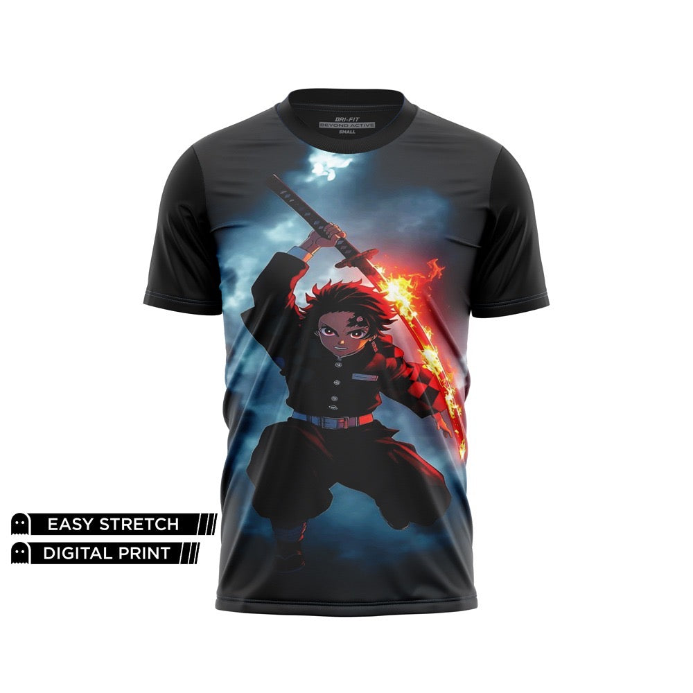 DIGITAL DRY-FIT TEE - TANJIRO KAMADO