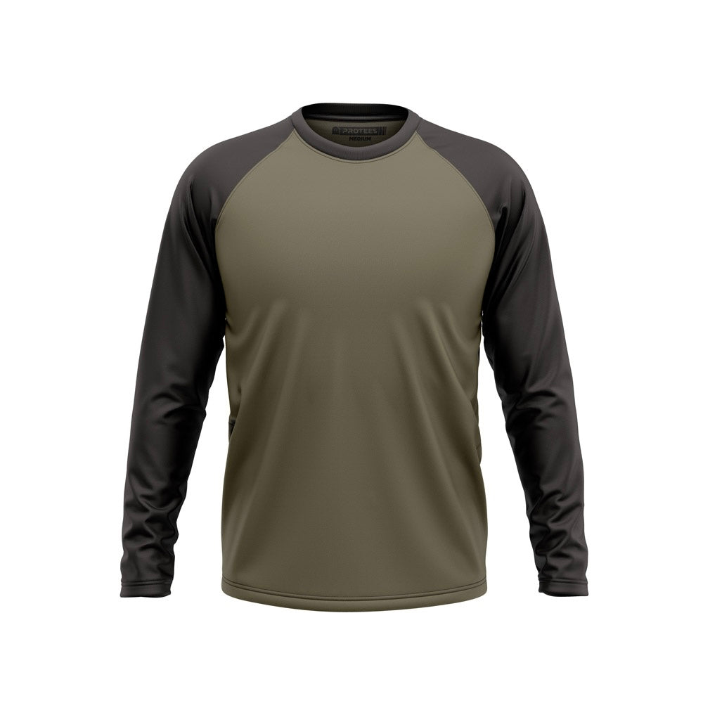 BASIC -  BLACK OLIVE F/S RAGLAN