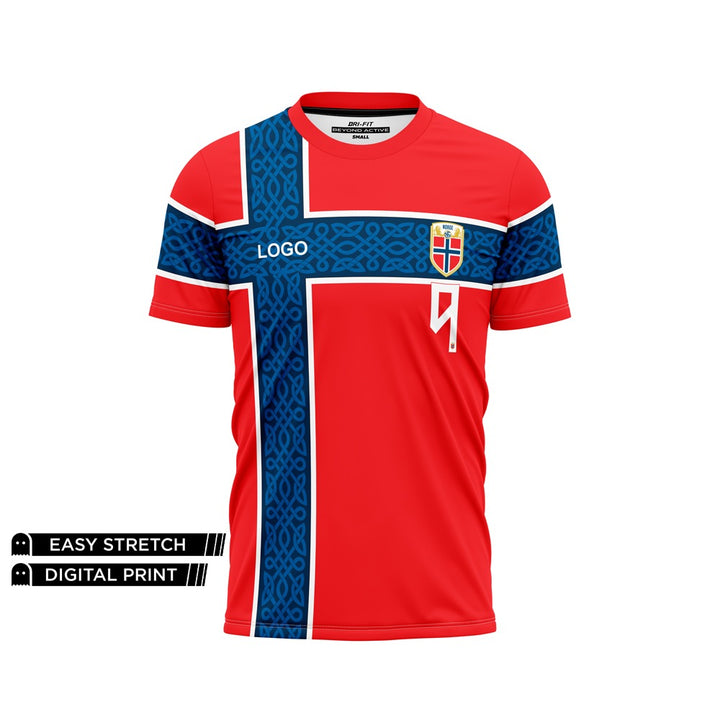 FOOTBALL TEE - BRAUT HAALAND NORWAY HOME JERSEY NEWURG