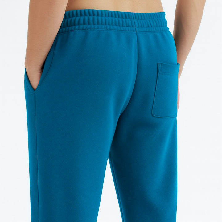CRYSTAL TEAL RELAXED FIT TERRY BOTTOM