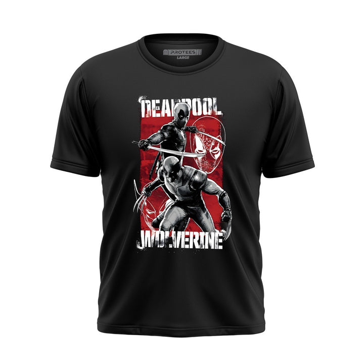 DTF - DEADPOOL & WOLVERINE FIGHTING TEE DTF062