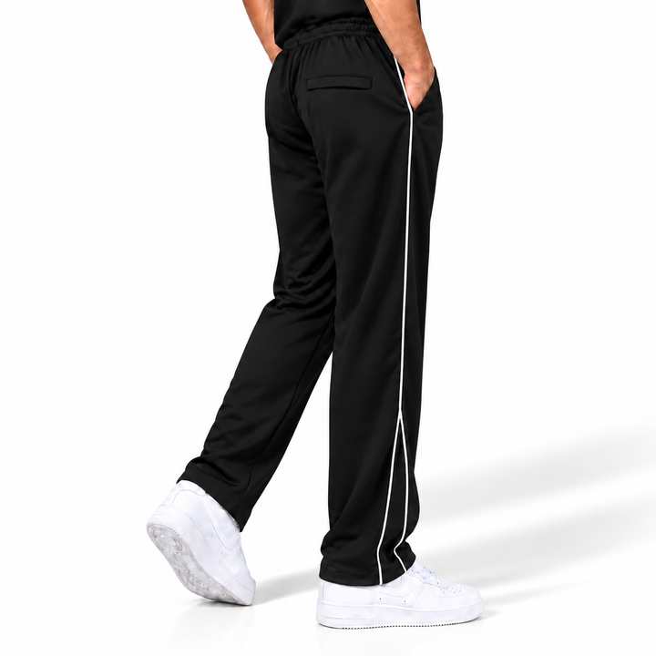 BLACK SIDE STRIPE LOOSE FIT BOTTOM