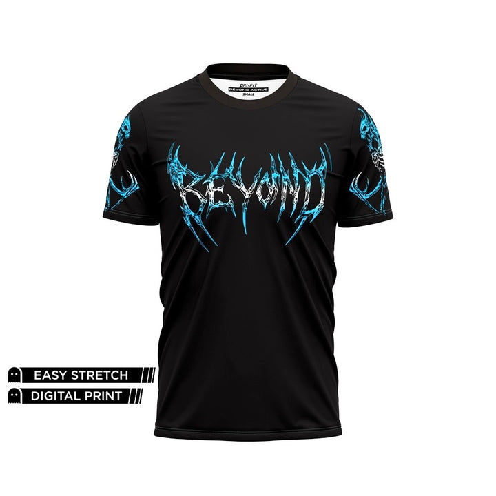 BEYOND BLUE INFERNAL SPINE DRY-FIT TEE NEWURG