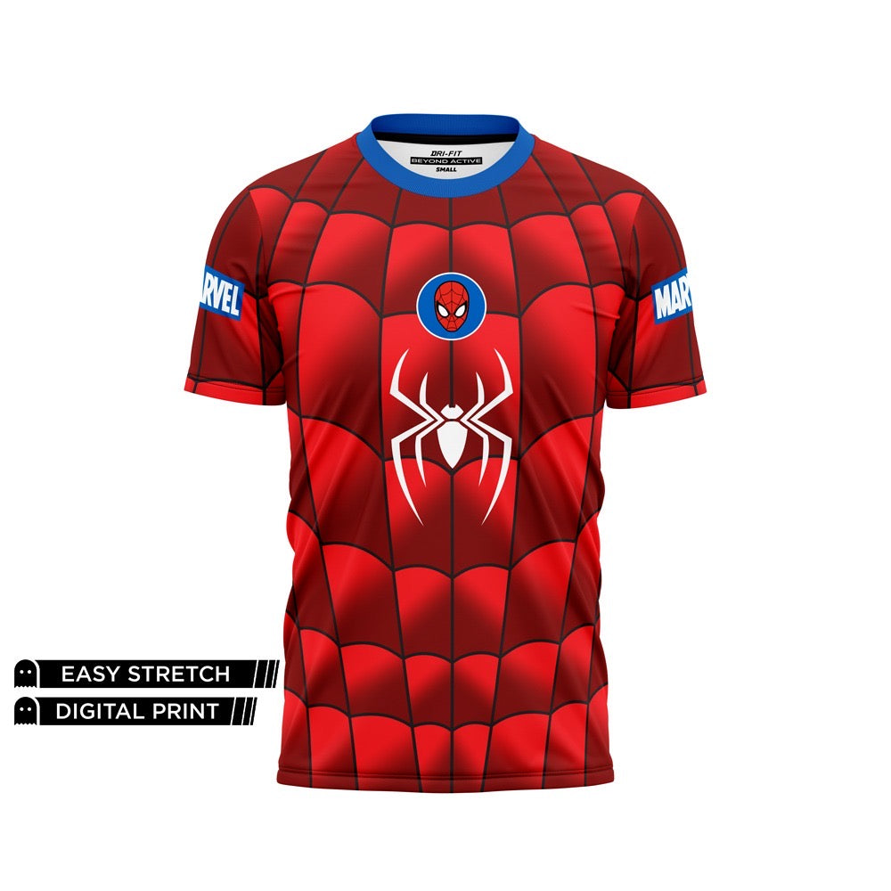 DIGITAL DRY-FIT TEE - RED SHADOW GRADIENT SPIDERMAN NEWURG