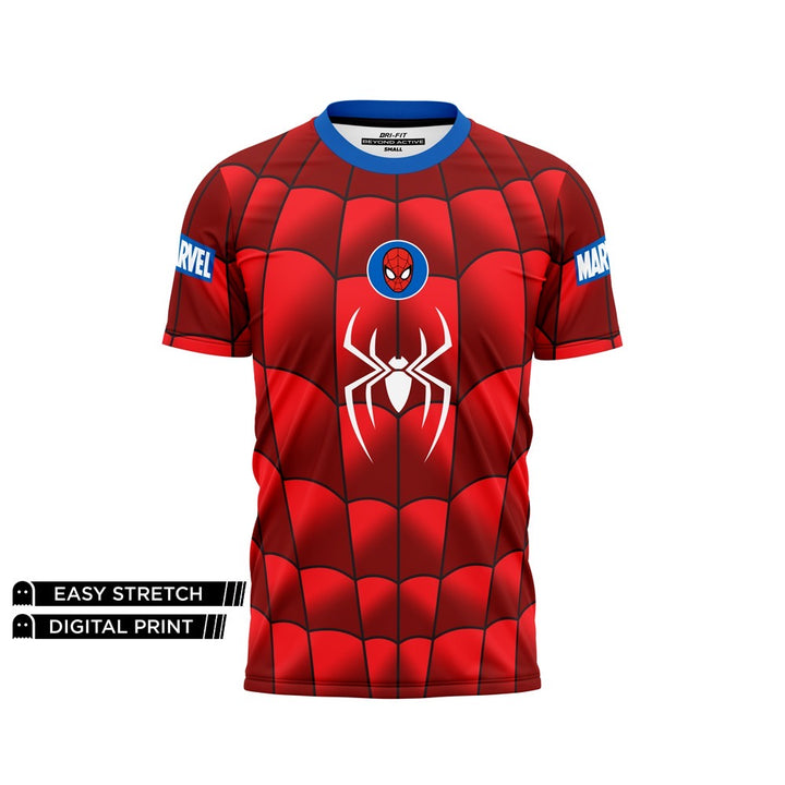DIGITAL DRY-FIT TEE - RED SHADOW GRADIENT SPIDERMAN NEWURG