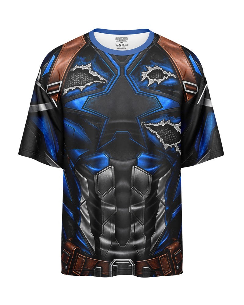 OVERSIZED DIGITAL DRY-FIT - CALTAIN AMERICA COSTUME NEWURG0S-020