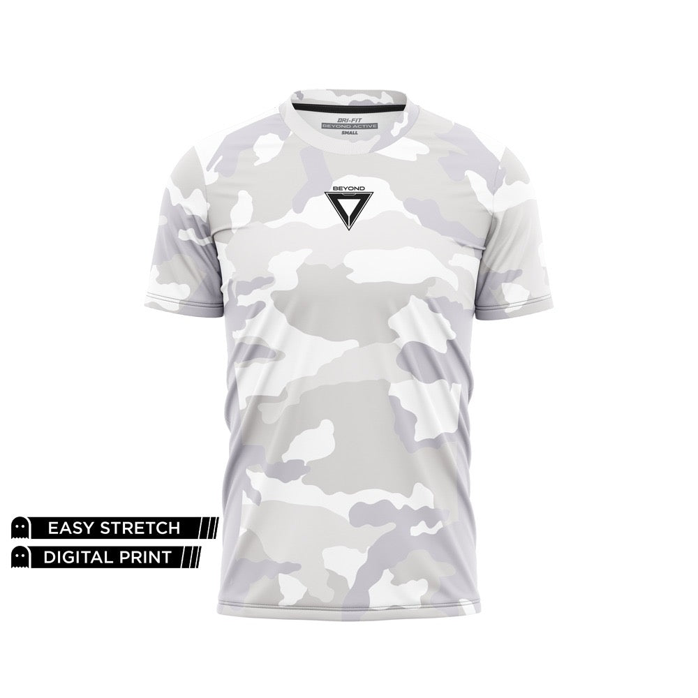 BEYOND ECRU EDGE DRY-FIT TEE