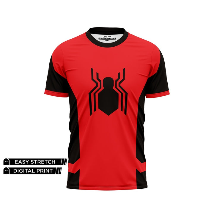 DIGITAL DRY-FIT TEE -  HYPER RED SPIDERMAN NEWURG