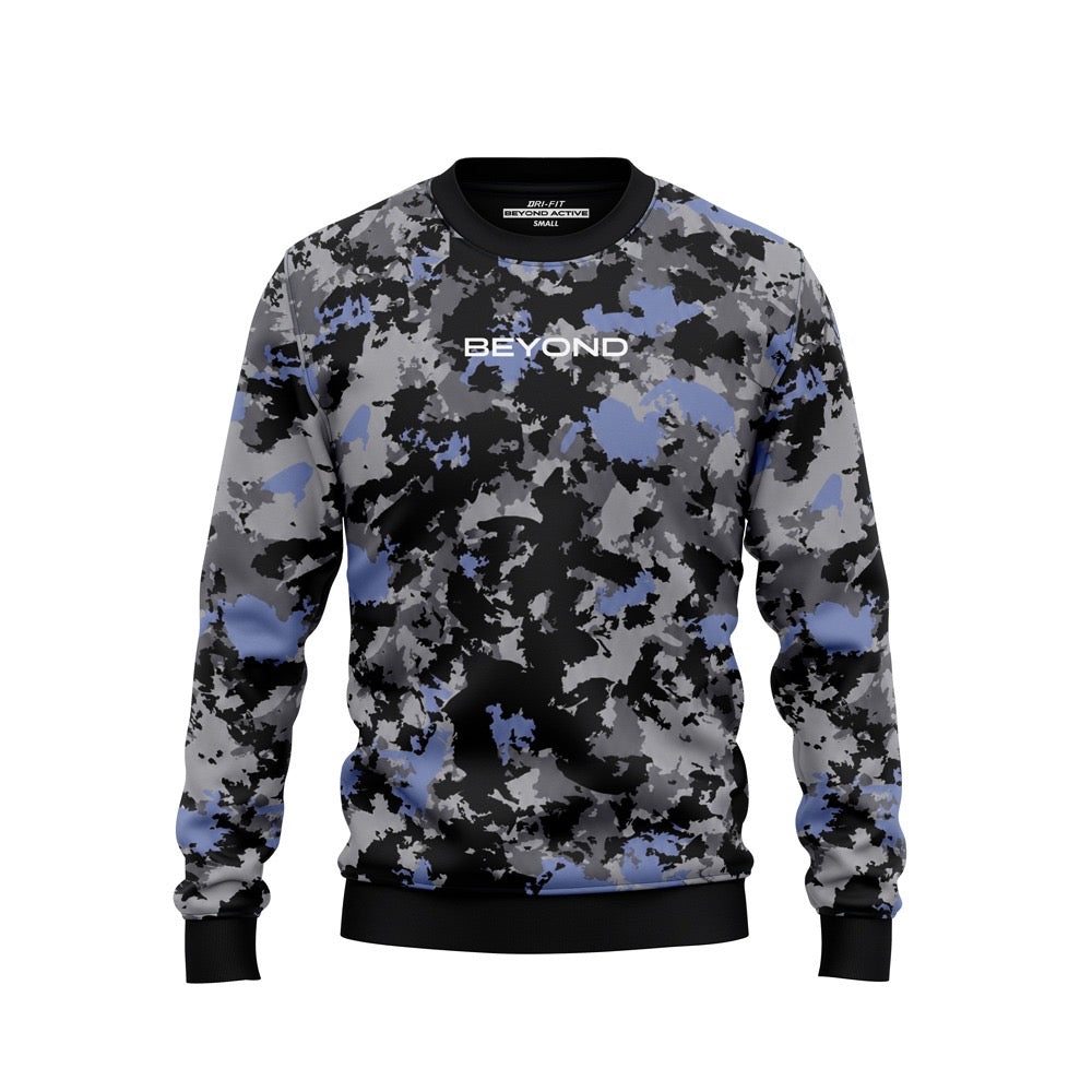 BLACK GREY BLUE SPLOTCH CAMO - FRONT
