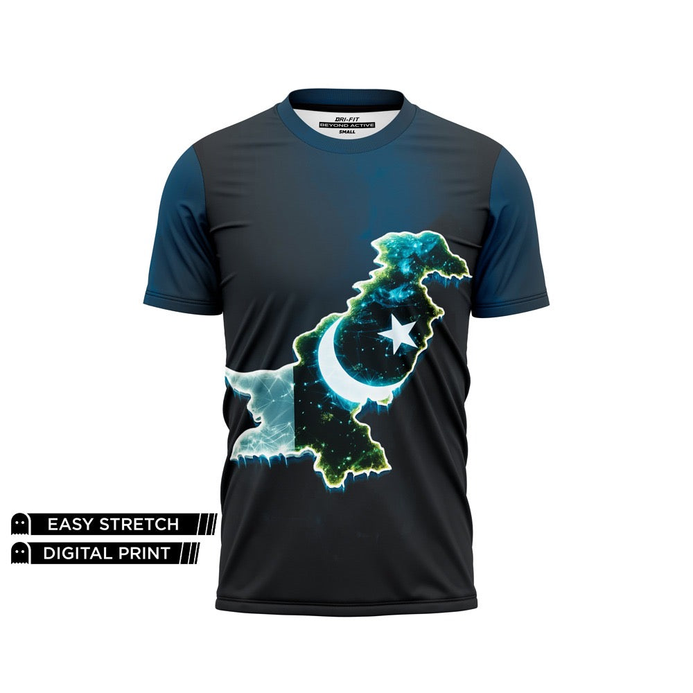DIGITAL TEE - PAKISTAN GALAXY MAP NEWURG
