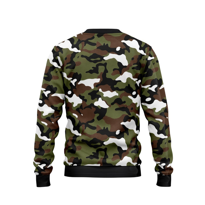 GREEN WHITE WOODLAND CAMO - BACK