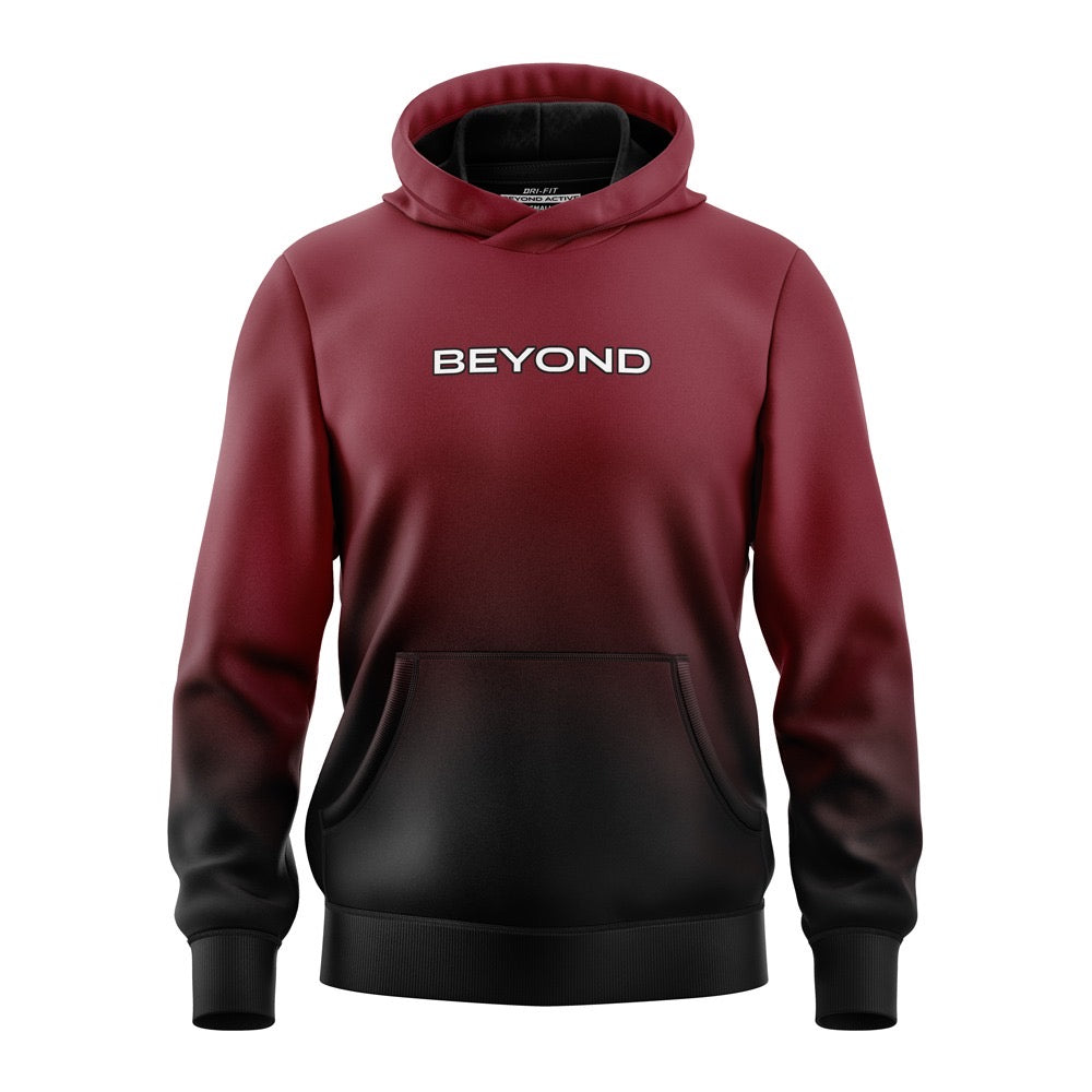 BEYOND MAROON GRADIENT - DIGITAL HOODIE