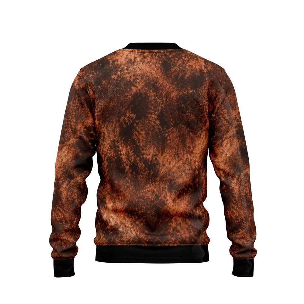 BEYOND SWEATSHIRT - RUST ORANGE TIE-DYE