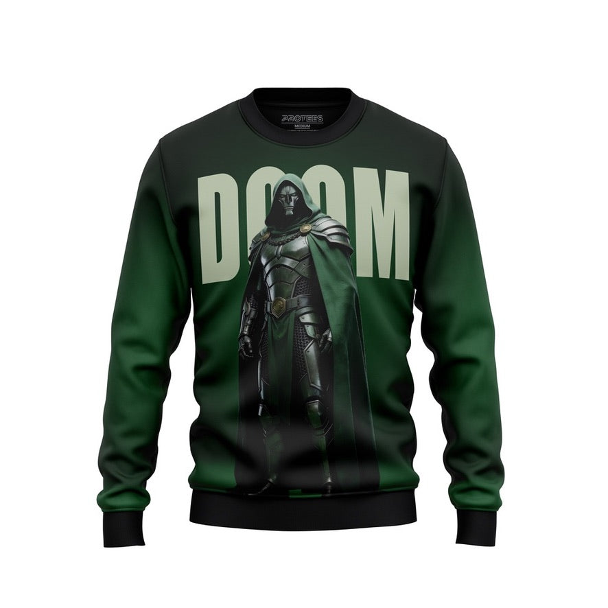 DIGITAL SWEATSHIRT - DR DOOM GREEN GRADIENT NEWURG0S-013