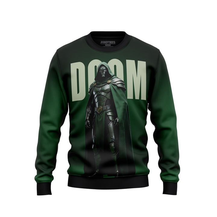 DIGITAL SWEATSHIRT - DR DOOM GREEN GRADIENT NEWURG0S-013