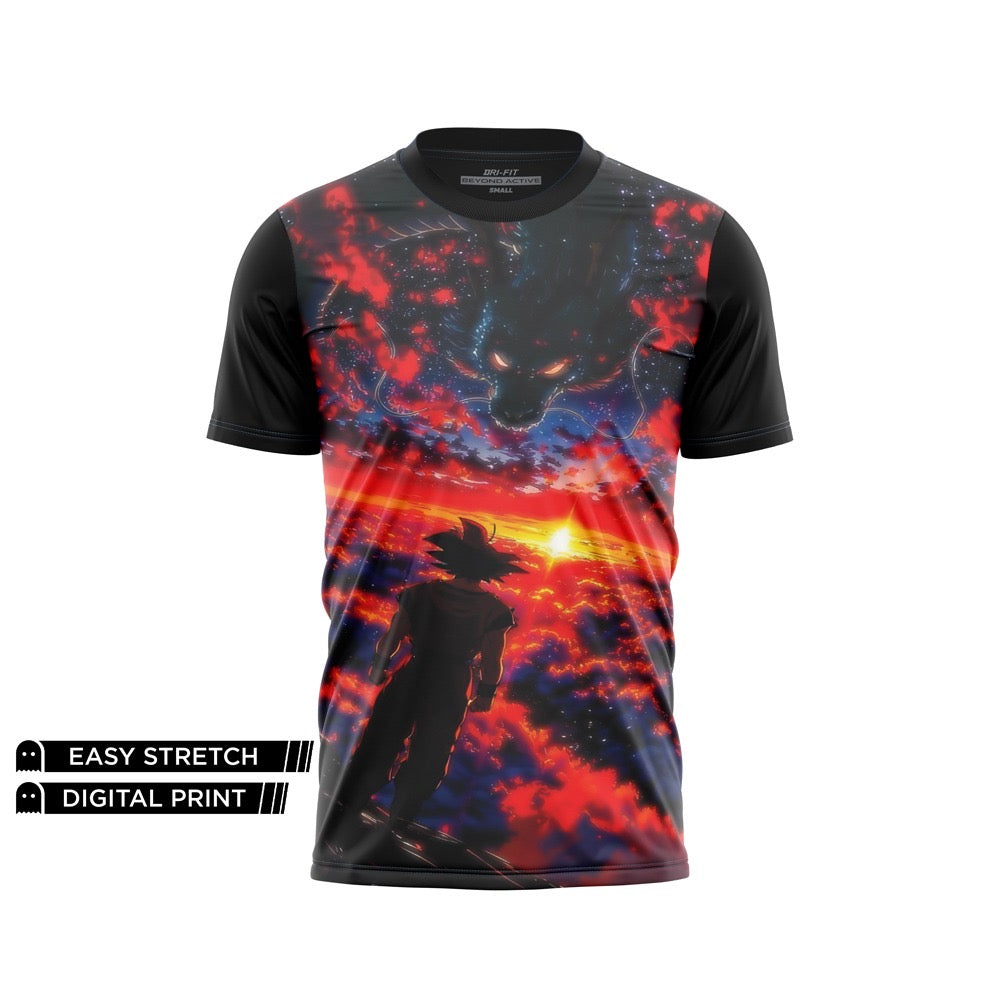 DIGITAL DRY-FIT TEE - GOKU WITH DRAGON