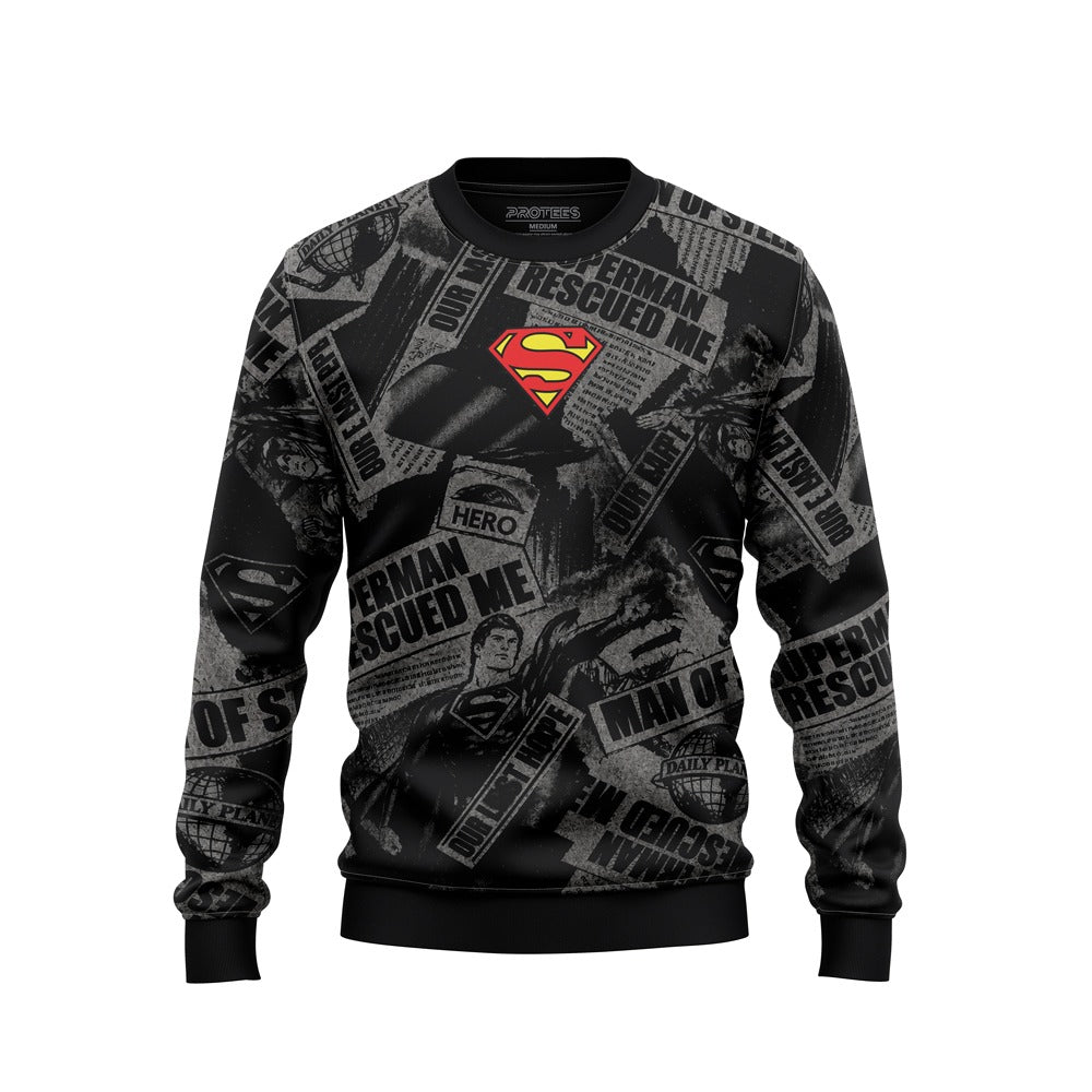 DIGITAL SWEATSHIRT - SUPERMAN RESCUED ME NEWURG0S-008