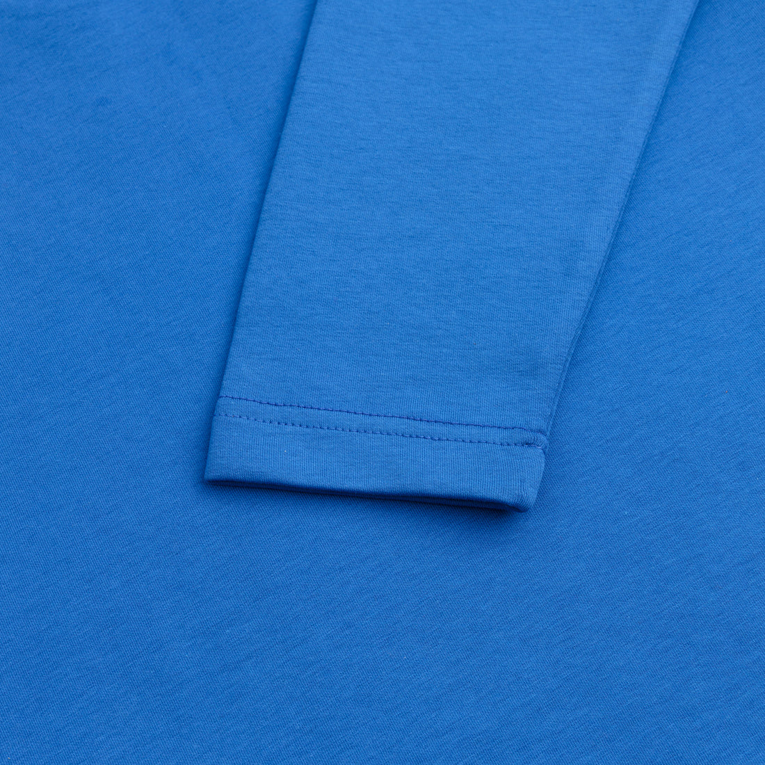ROYAL BLUE HALF ZIPPER MOCK NECK