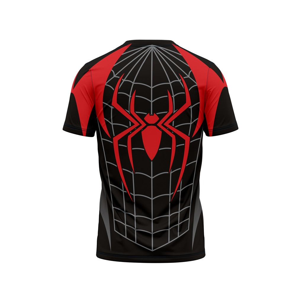 DIGITAL DRY-FIT TEE - BLACK CRIMSON SPIDERMAN NEWURG