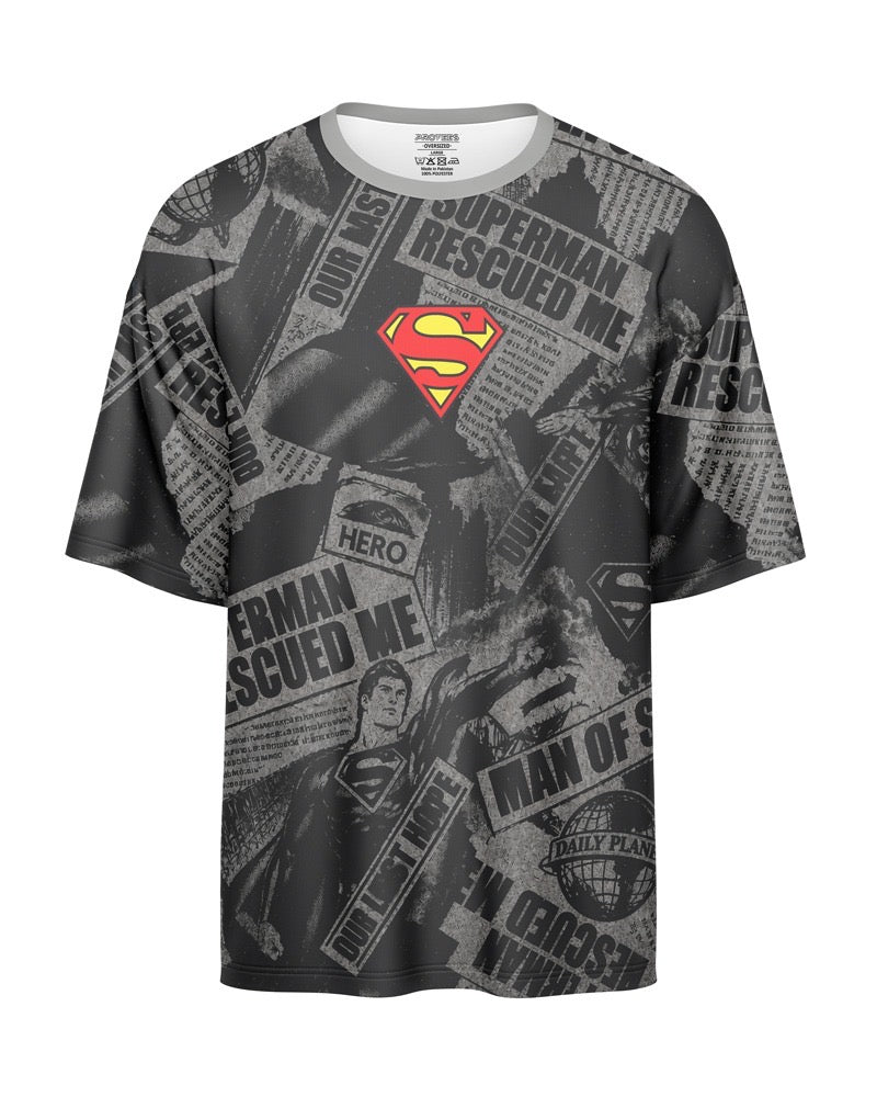 OVERSIZED DIGITAL DRY-FIT - SUPERMAN RESCUED ME NEWURG0S-008
