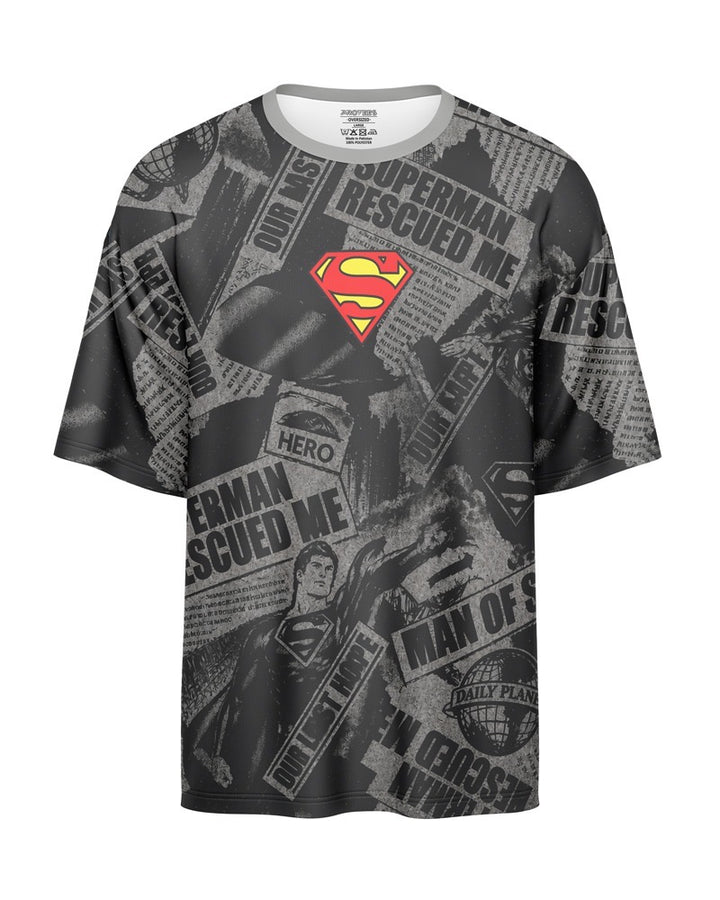 OVERSIZED DIGITAL DRY-FIT - SUPERMAN RESCUED ME NEWURG0S-008