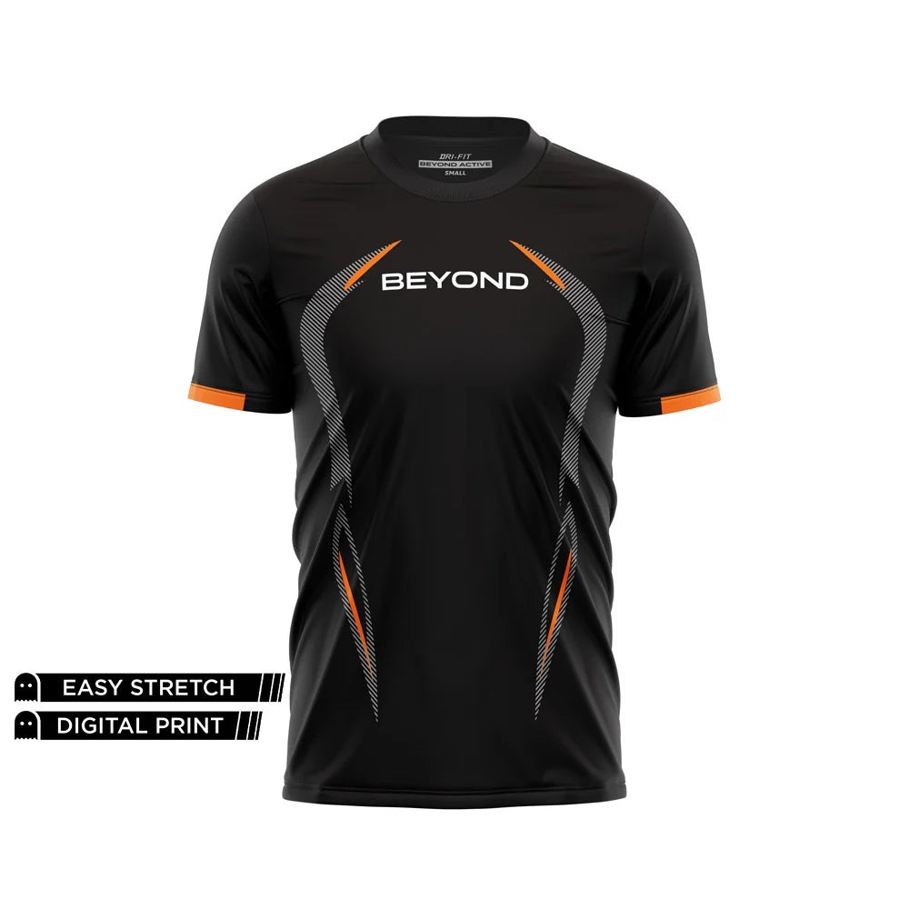 BEYOND - BLACK DRY ZONE DRY FIT TEE