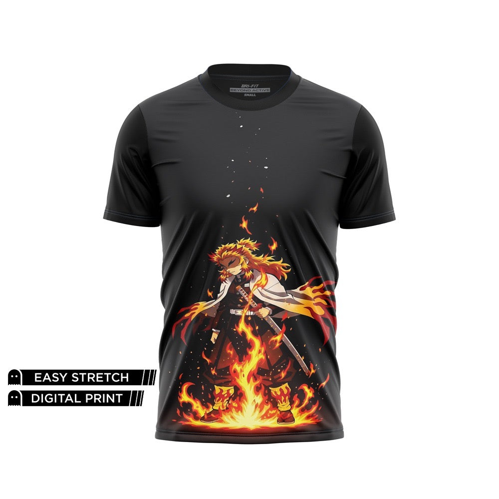 DIGITAL DRY-FIT TEE - KYOJURO RENGOKU FLAME