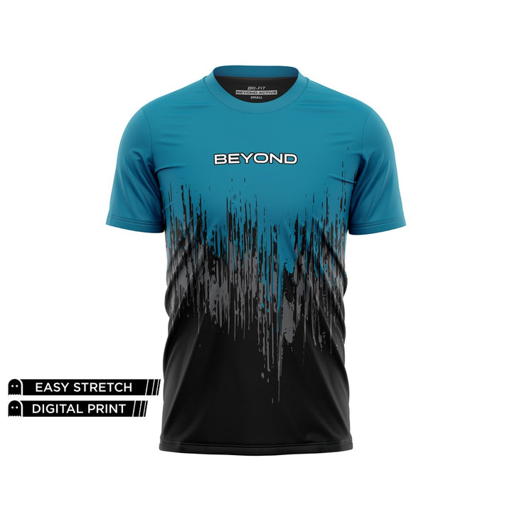 BEYOND - TEAL RADIANCE RUNNER DRY FIT TEE