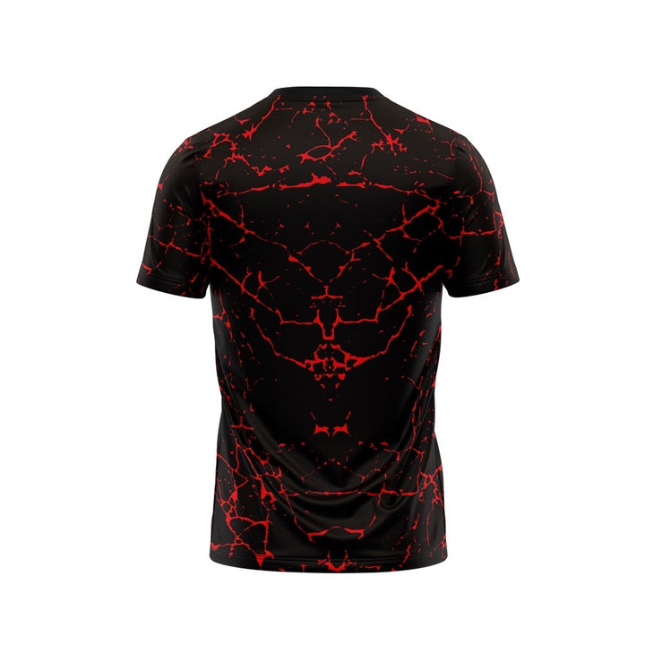 BEYOND - RED THUNDER PRINT DRY-FIT TEE