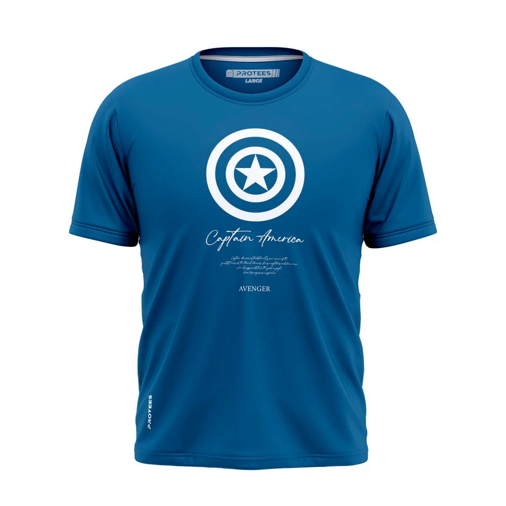 DTF - TEAL CAPTAIN AMERICA  TEE