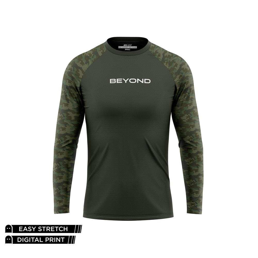 BEYOND RAGLAN - M84 OLIVE DRY FIT FULL SLEEVES