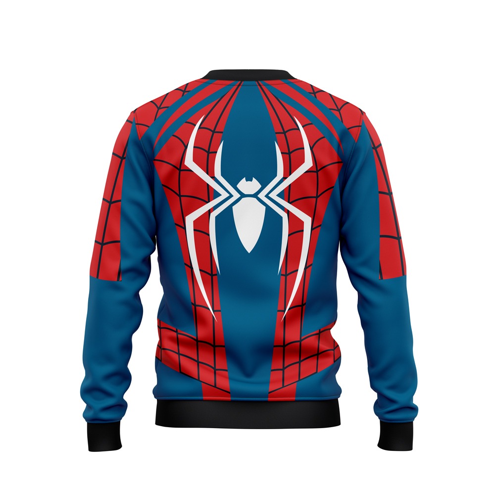 DIGITAL SWEATSHIRT - RED & BLUE FUSION SPIDERMAN NEWURG