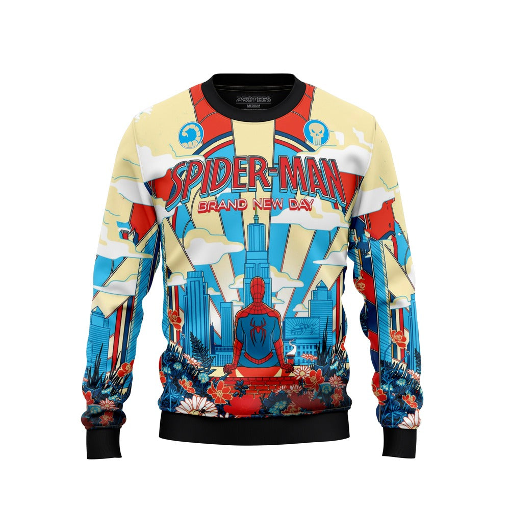 DIGITAL SWEATSHIRT - OFFWHITE SPIDERMAN 2026 NEWURG