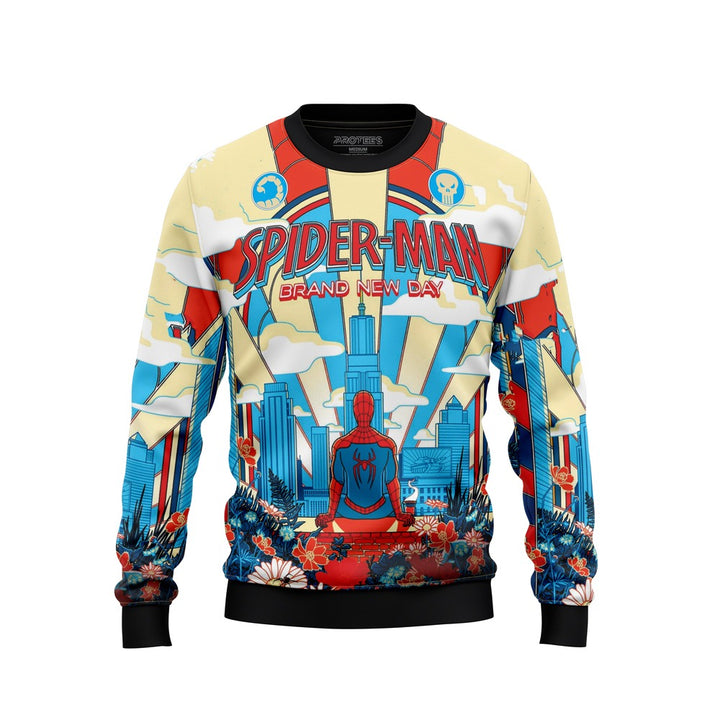 DIGITAL SWEATSHIRT - OFFWHITE SPIDERMAN 2026 NEWURG