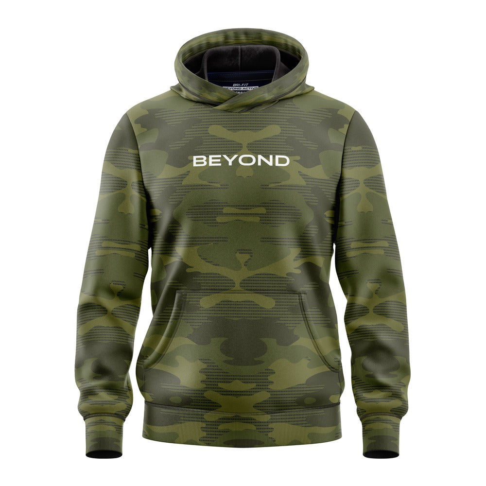 BEYOND COMMANDO POLYESTER FLEECE HOODIE