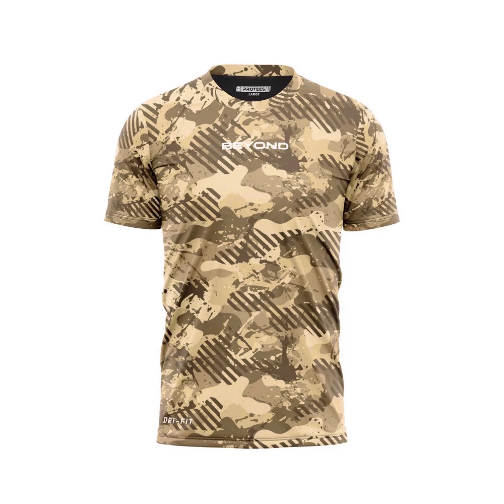 BEYOND SEASON 2 - SAND STONE CAMO DRY-FIT TEE
