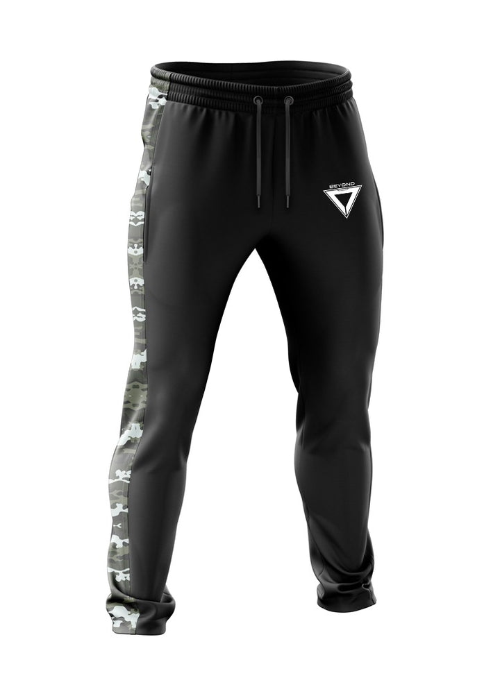 BEYOND BOTTOM BLACK WITH GREEN ZONE CAMO PANEL DRY FIT