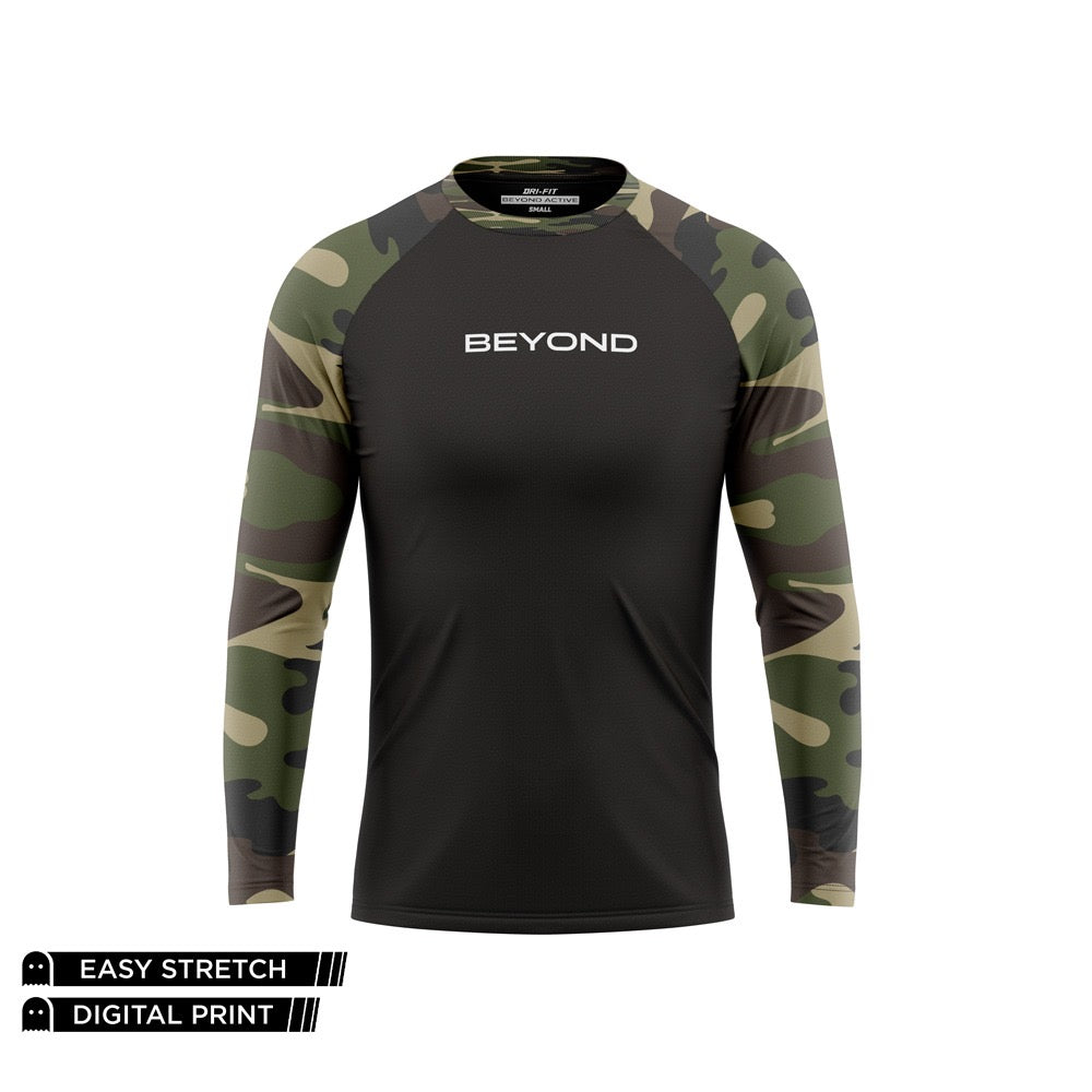BEYOND RAGLAN - ORIGINAL BLACK CAMO DRY FIT FULL SLEEVES NEWURG