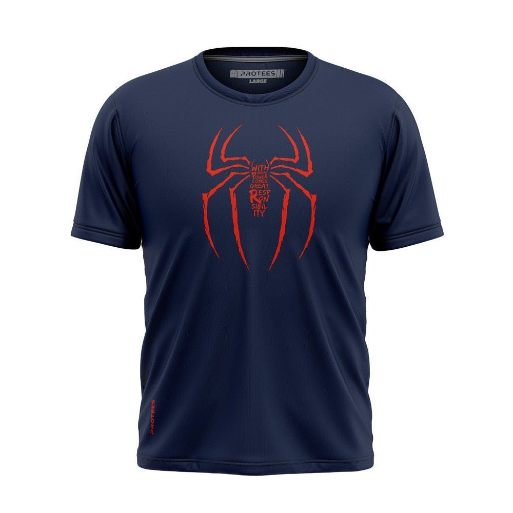 WITH GREAT POWER SPIDERMAN TEE