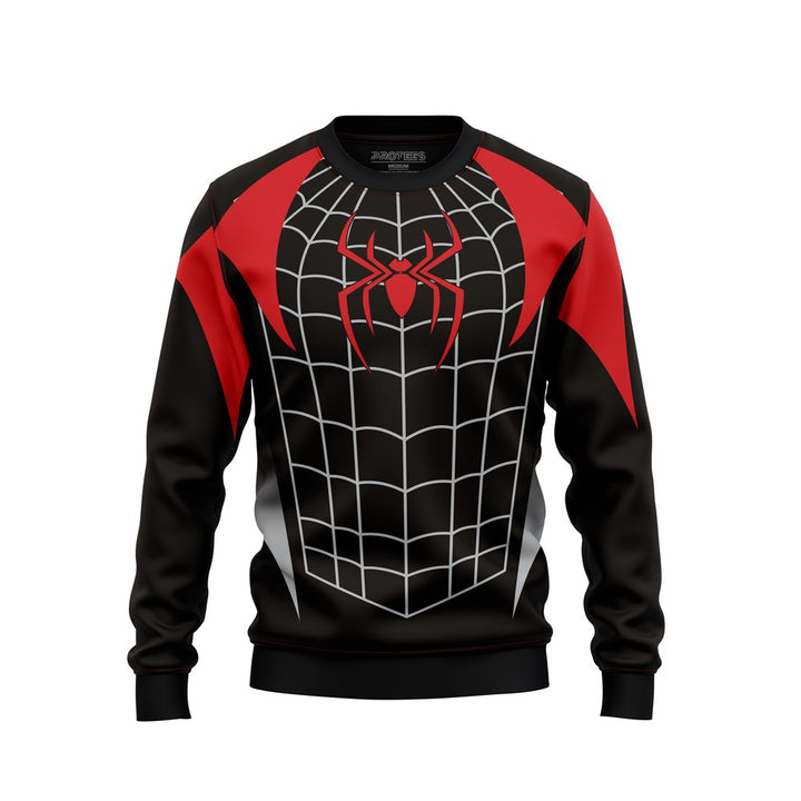 DIGITAL SWEATSHIRT - BLACK CRIMSON SPIDERMAN NEWURG