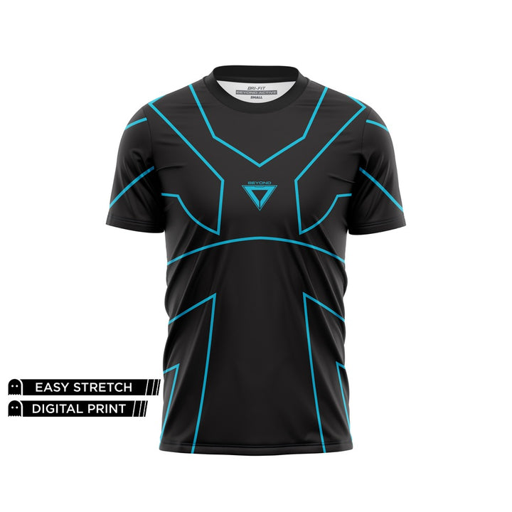 BEYOND AQUA TRY-LINE DRY-FIT TEE NEWURG