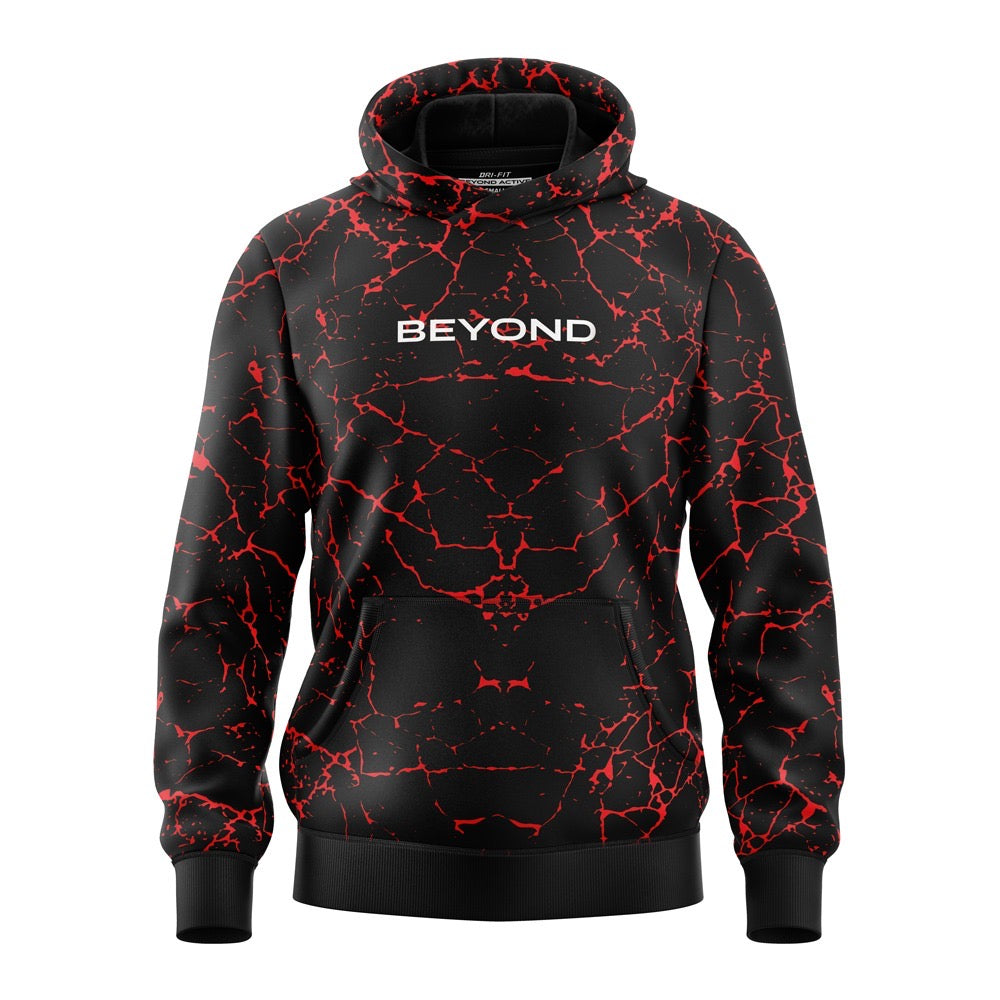 BEYOND RED THUNDER POLYESTER FLEECE HOODIE